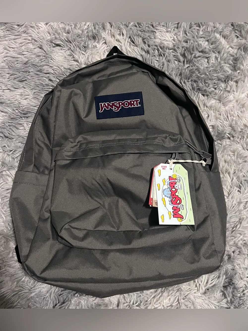 Jansport Dark Gray Everyday Backpack with Front Pocket